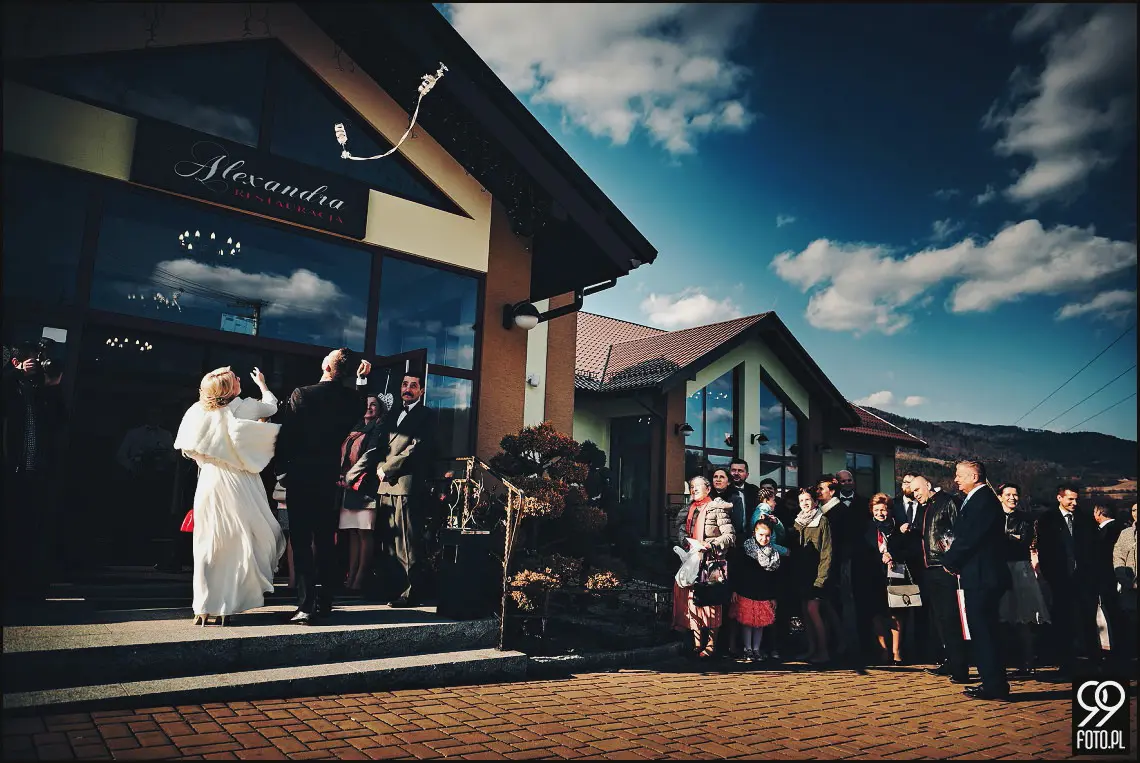 Dom weselny Aleksandra, zdjęcia ślubne Mszana Dolna, fotograf na wesele Mszana