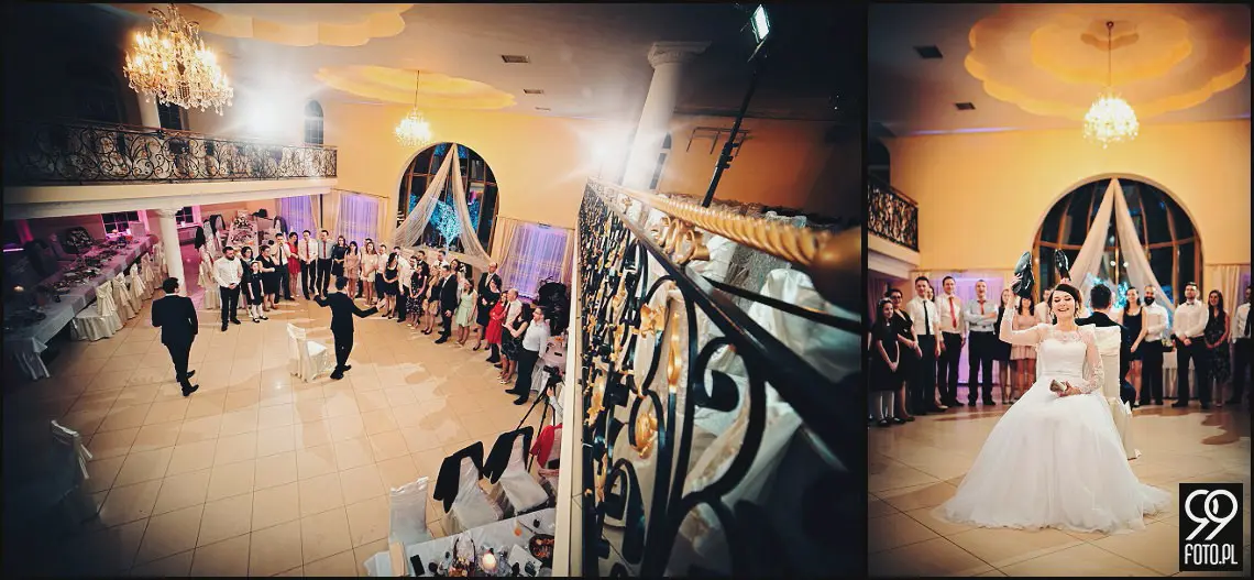 Hotel Margerita Kraków, magiczny wystrój sali weselnej, ślub w Krakowie