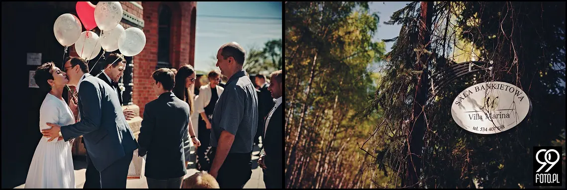 Villa Marina Dąbrowa Górnicza, sala weselna nad jeziorem, ślub na śląsku