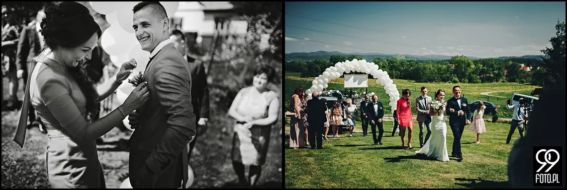 Przystań w Kabanosie Spytkowice, zdjęcia ślubne Jordanów, Dom Weselny Spytkowice
