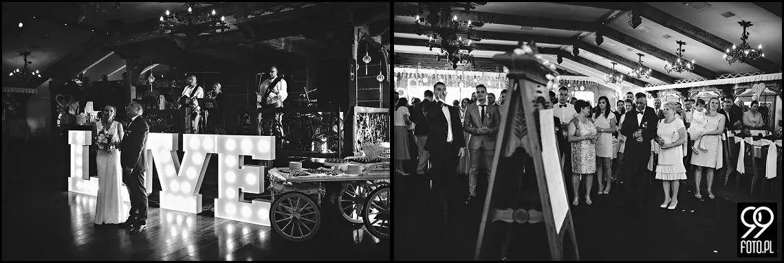 Przystań w Kabanosie Spytkowice, zdjęcia ślubne Jordanów, Dom Weselny Spytkowice