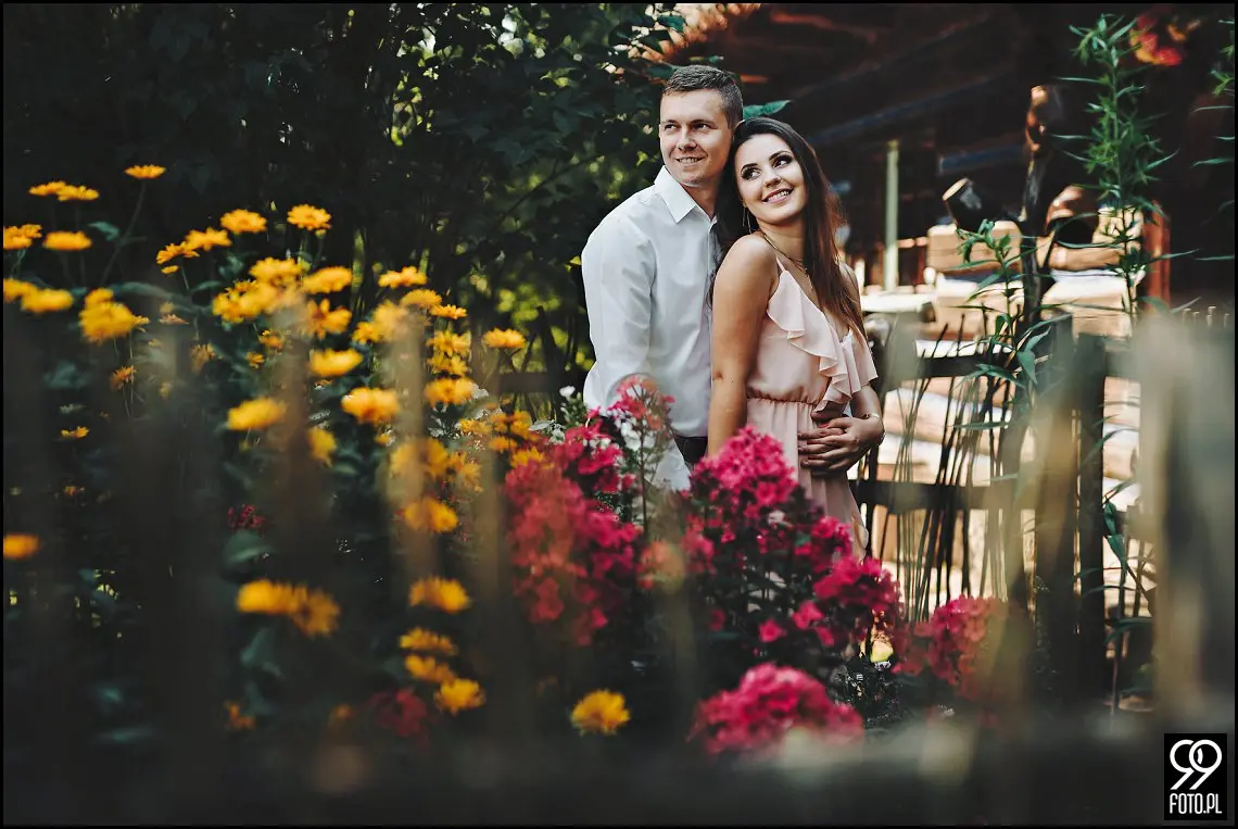 Sesja narzeczeńska w Krakowie, Nadwiślański Park Etnograficzny Wygiełzów, Zamek Lipowiec