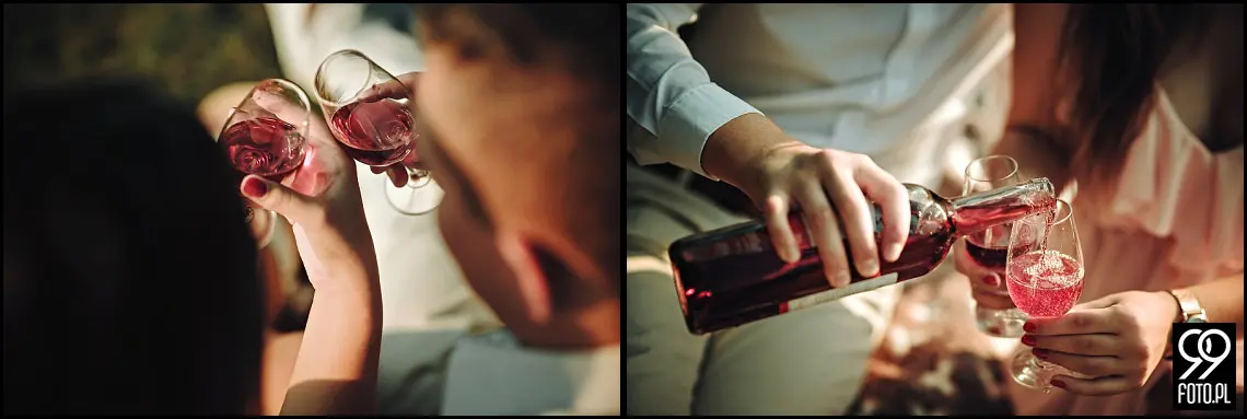 Sesja narzeczeńska w Krakowie, Nadwiślański Park Etnograficzny Wygiełzów, Zamek Lipowiec