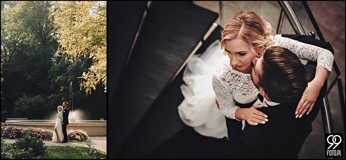 Ogród Botaniczny w Krakowie, ślubna sesja zdjęciowa Kraków, plener ślubny w dzień po ślubie
