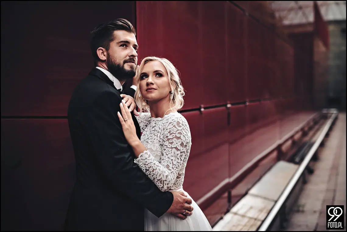 Ogród Botaniczny w Krakowie, ślubna sesja zdjęciowa Kraków, plener ślubny w dzień po ślubie