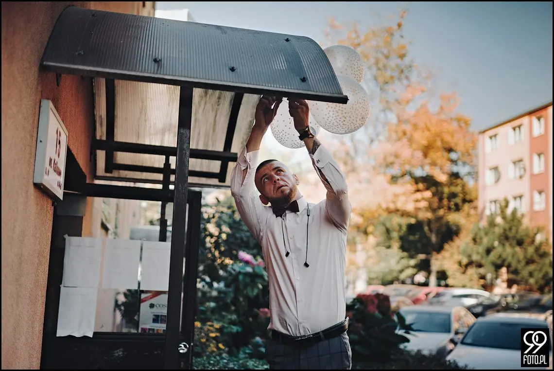 Zielone Wzgórze Koniusza, fotograf ślubny Proszowice, garbus do ślubu