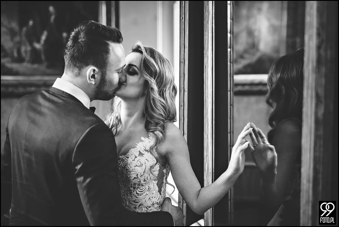 pomysł na sesje zimową, sesja ślubna zimą, miejsce na sesję ślubną w Krakowie