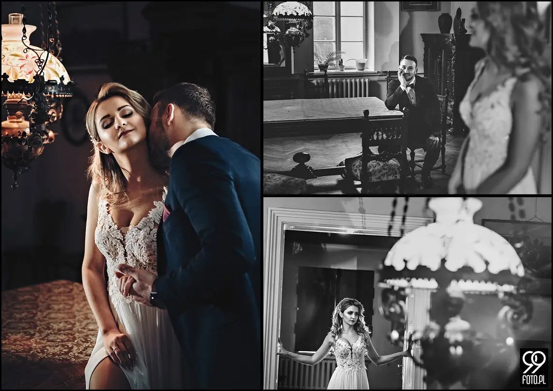 pomysł na sesje zimową, sesja ślubna zimą, miejsce na sesję ślubną w Krakowie