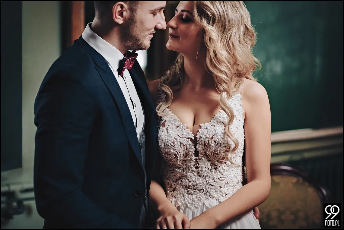 pomysł na sesje zimową, sesja ślubna zimą, miejsce na sesję ślubną w Krakowie