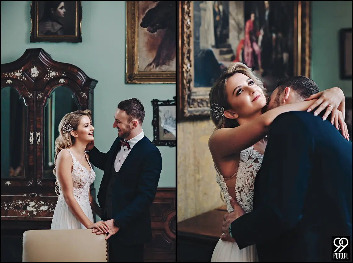 pomysł na sesje zimową, sesja ślubna zimą, miejsce na sesję ślubną w Krakowie