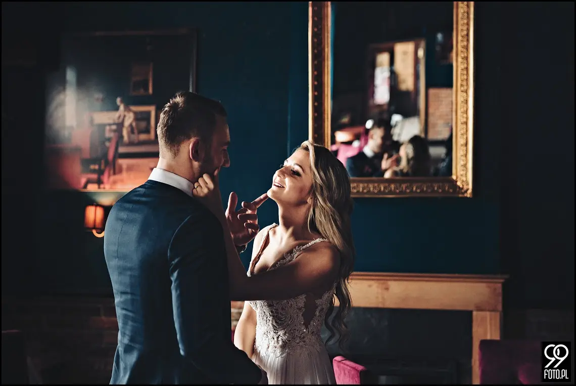 pomysł na sesje zimową, sesja ślubna zimą, miejsce na sesję ślubną w Krakowie