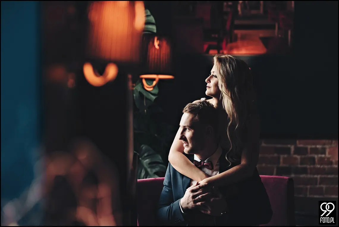 pomysł na sesje zimową, sesja ślubna zimą, miejsce na sesję ślubną w Krakowie