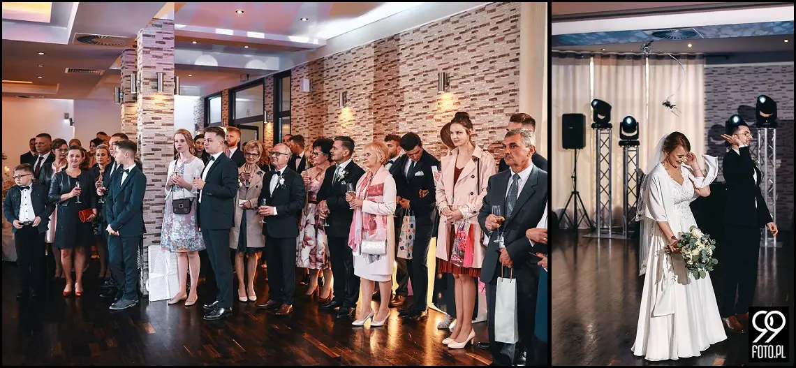 Sala bankietowa Szafrantu, fotografia ślubna Niepołomice