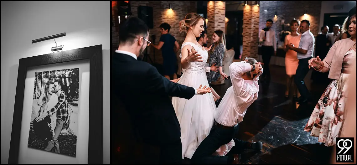 Sala bankietowa Szafrantu, fotografia ślubna Niepołomice
