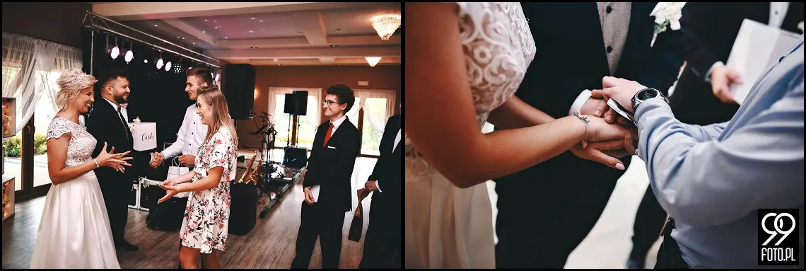 Reportaż ślubny sala weselna Babie Lato Gdów, dobry fotograf ślubny Biertowice