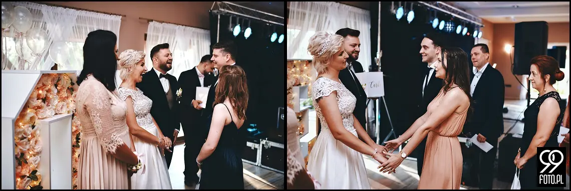 Reportaż ślubny sala weselna Babie Lato Gdów, dobry fotograf ślubny Biertowice