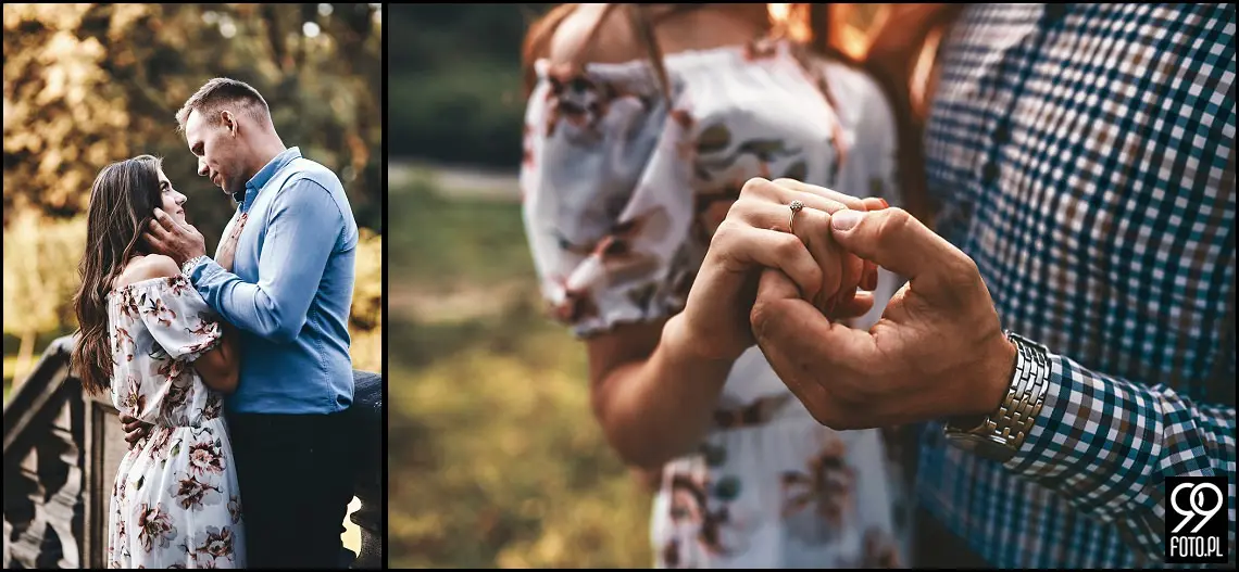 sesja narzeczeńska Kraków, Park Mogilany, Opactwo Benedyktynów Tyniec, Opactwo Tynieckie