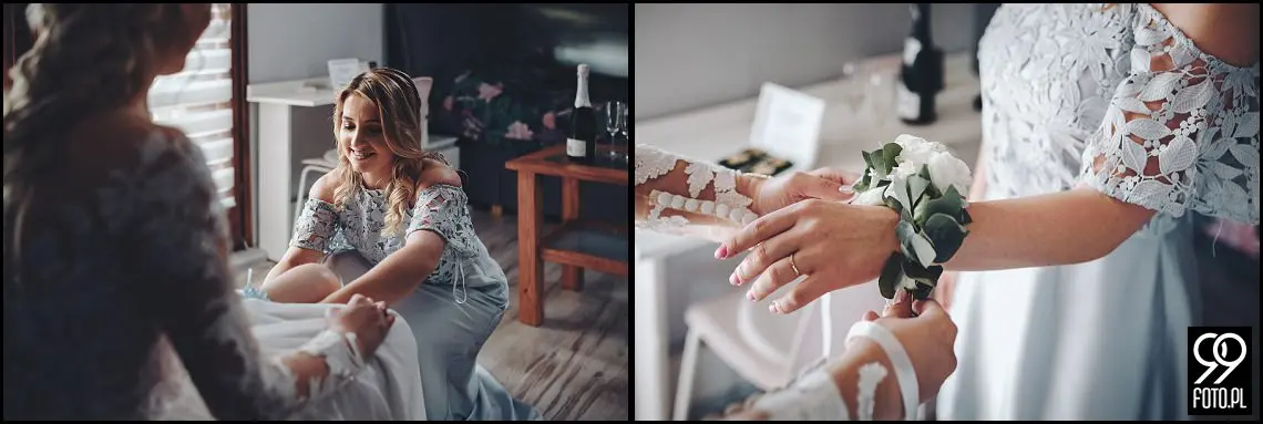 wesele w bystrej, ogród pełen lawendy klimontów, plener o zachodzie słońca