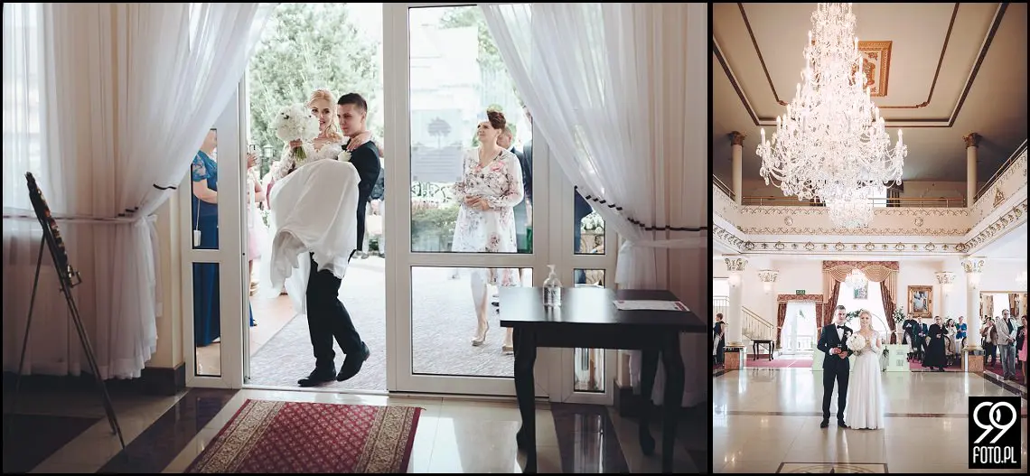 wesele w bystrej, ogród pełen lawendy klimontów, plener o zachodzie słońca