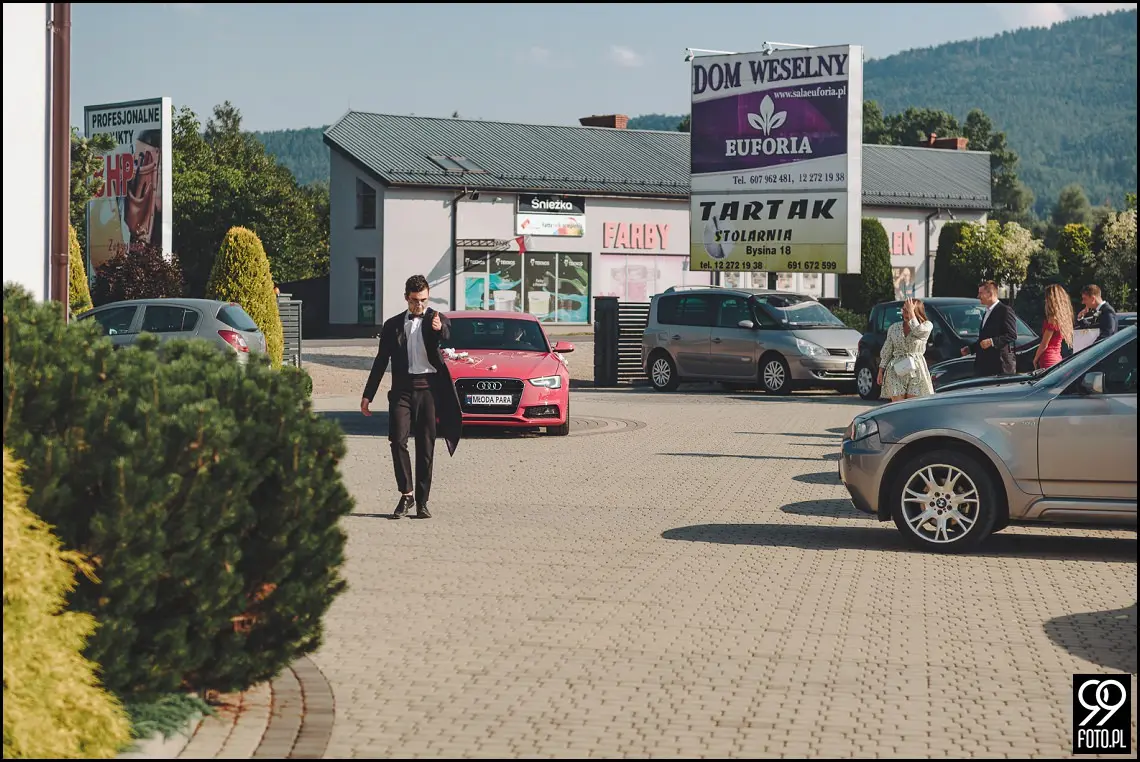 wesele Euforia Myślenice, plener Ślubny Dwór Mogilany, dobry fotograf Kraków