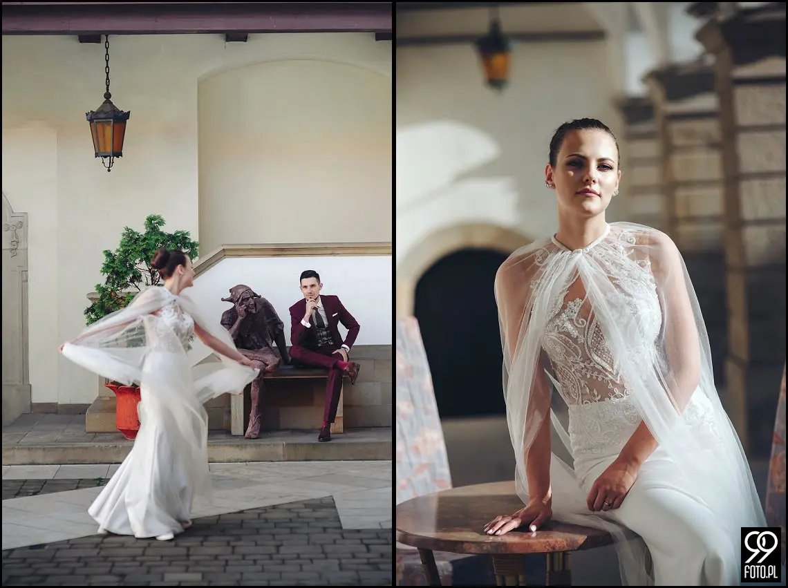 plener ślubny niepołomice, plener ślubny Zamek Króleski w Niepołomicach