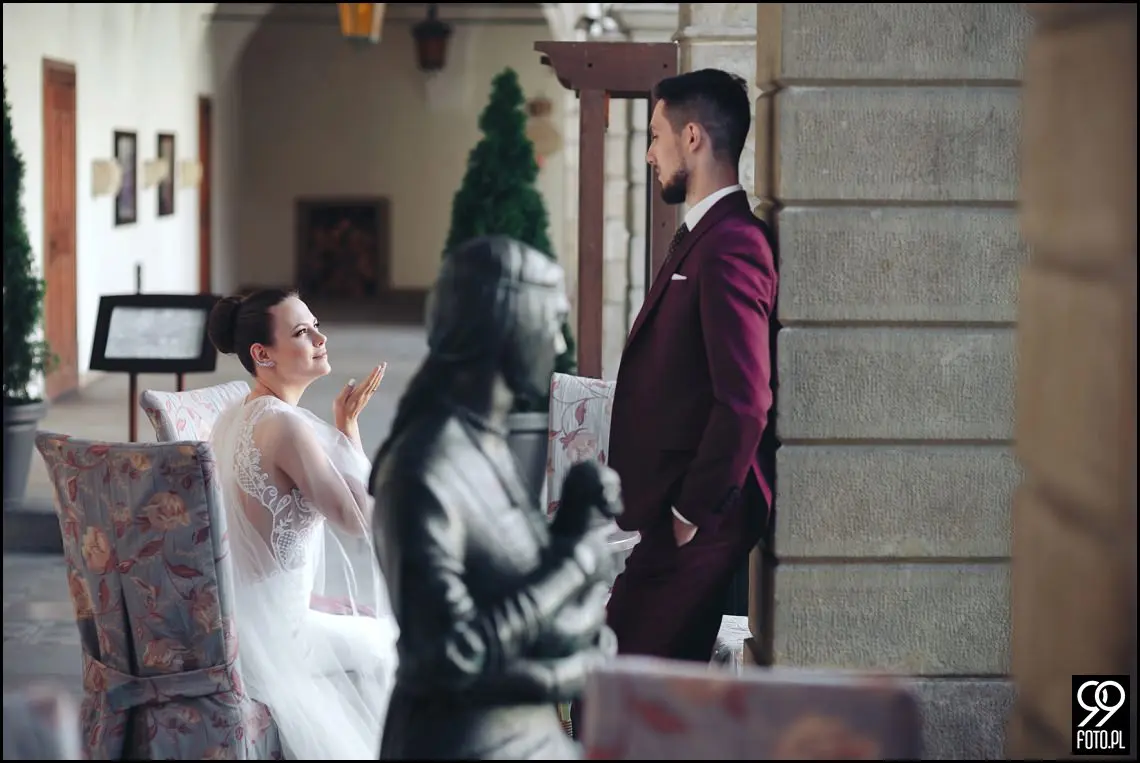 plener ślubny niepołomice, plener ślubny Zamek Króleski w Niepołomicach