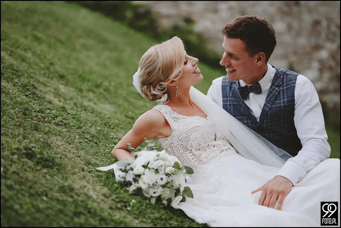 plener ślubny zamek pieskowa skała, sesja ślubna w zamku