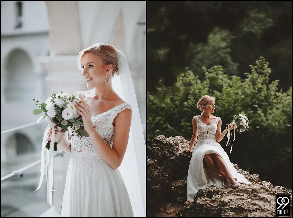 plener ślubny zamek pieskowa skała, sesja ślubna w zamku