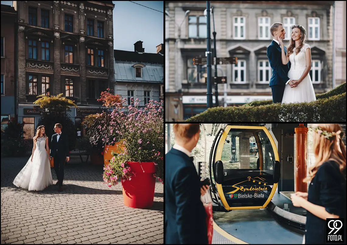 Plener ślubny w Beskidach, sesja ślubna w Beskidzie Śląskim, Szyndzielnia, Klimczok