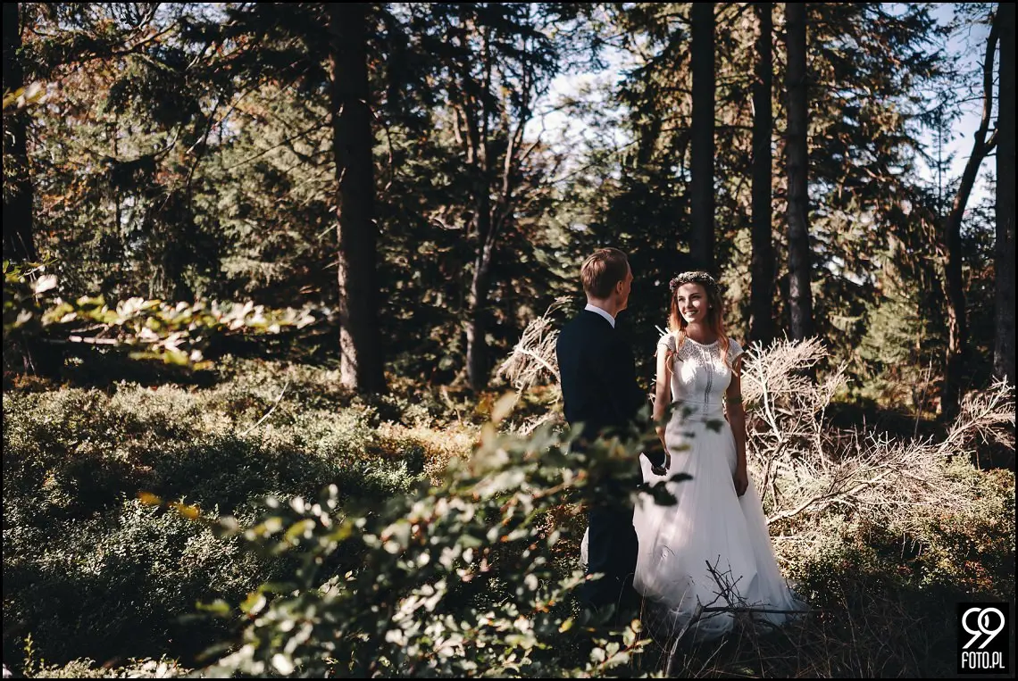 Plener ślubny w Beskidach, sesja ślubna w Beskidzie Śląskim, Szyndzielnia, Klimczok