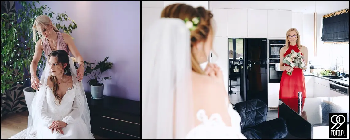 fotograf na wesele Rabka Zdrój, kościół św. Marii Magdaleny w Rabce, sala weselna Kabanos w Spytkowicach