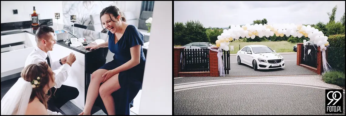 fotograf na wesele Rabka Zdrój, kościół św. Marii Magdaleny w Rabce, sala weselna Kabanos w Spytkowicach