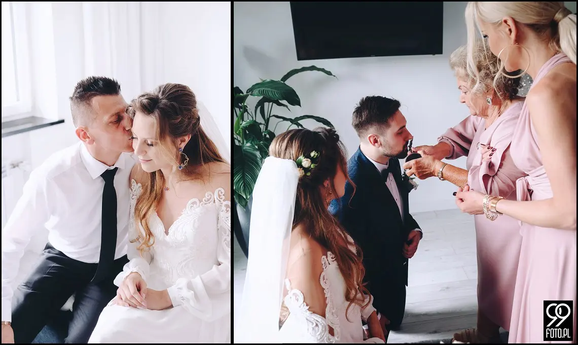 fotograf na wesele Rabka Zdrój, kościół św. Marii Magdaleny w Rabce, sala weselna Kabanos w Spytkowicach