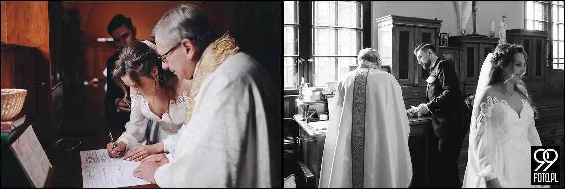 fotograf na wesele Rabka Zdrój, kościół św. Marii Magdaleny w Rabce, sala weselna Kabanos w Spytkowicach