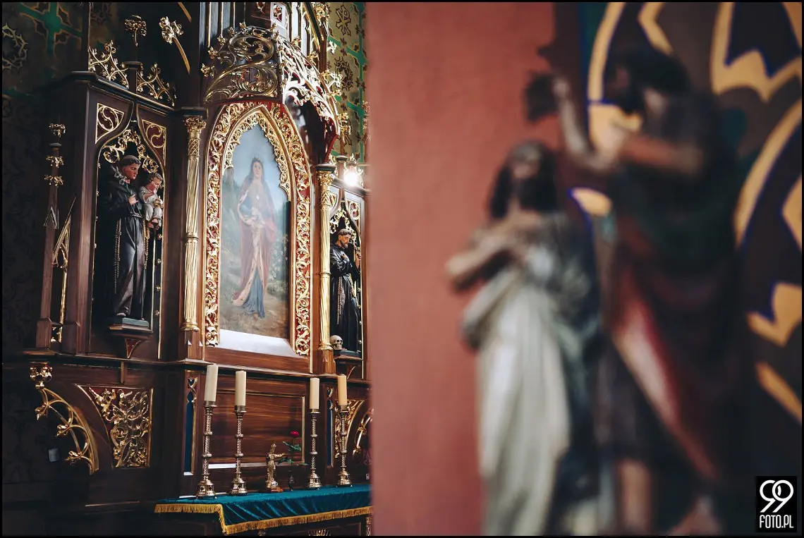 fotograf na wesele Rabka Zdrój, kościół św. Marii Magdaleny w Rabce, sala weselna Kabanos w Spytkowicach
