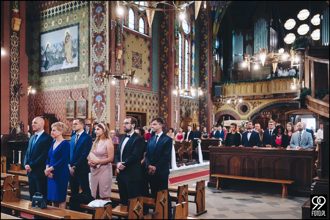 fotograf na wesele Rabka Zdrój, kościół św. Marii Magdaleny w Rabce, sala weselna Kabanos w Spytkowicach