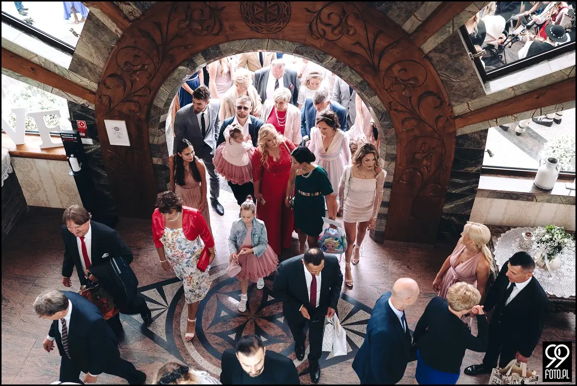fotograf na wesele Rabka Zdrój, kościół św. Marii Magdaleny w Rabce, sala weselna Kabanos w Spytkowicach