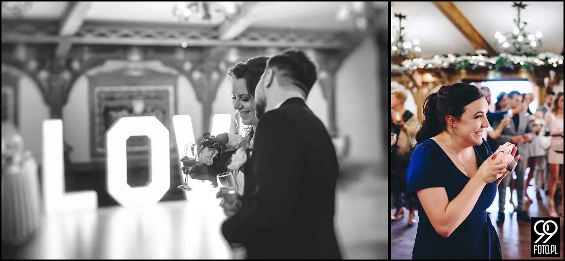 fotograf na wesele Rabka Zdrój, kościół św. Marii Magdaleny w Rabce, sala weselna Kabanos w Spytkowicach