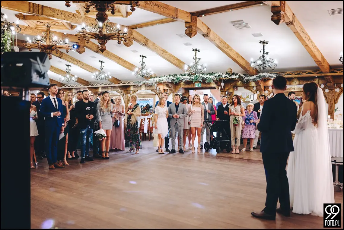 fotograf na wesele Rabka Zdrój, kościół św. Marii Magdaleny w Rabce, sala weselna Kabanos w Spytkowicach