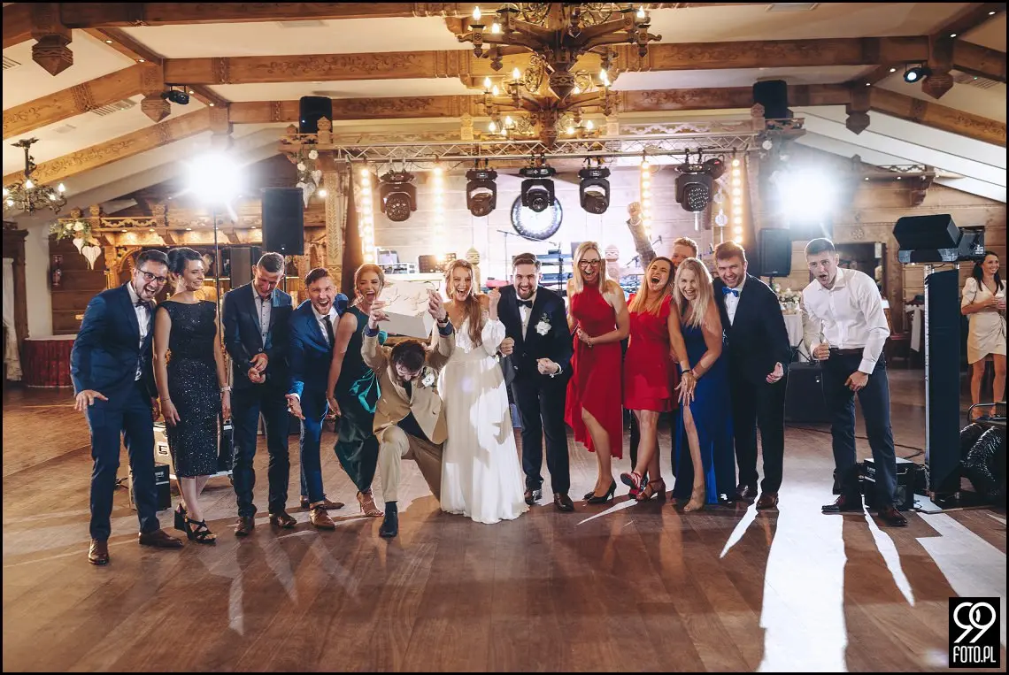 fotograf na wesele Rabka Zdrój, kościół św. Marii Magdaleny w Rabce, sala weselna Kabanos w Spytkowicach