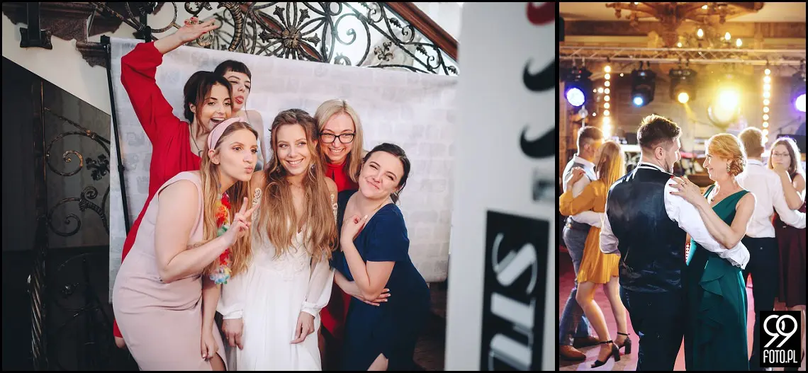 fotograf na wesele Rabka Zdrój, kościół św. Marii Magdaleny w Rabce, sala weselna Kabanos w Spytkowicach