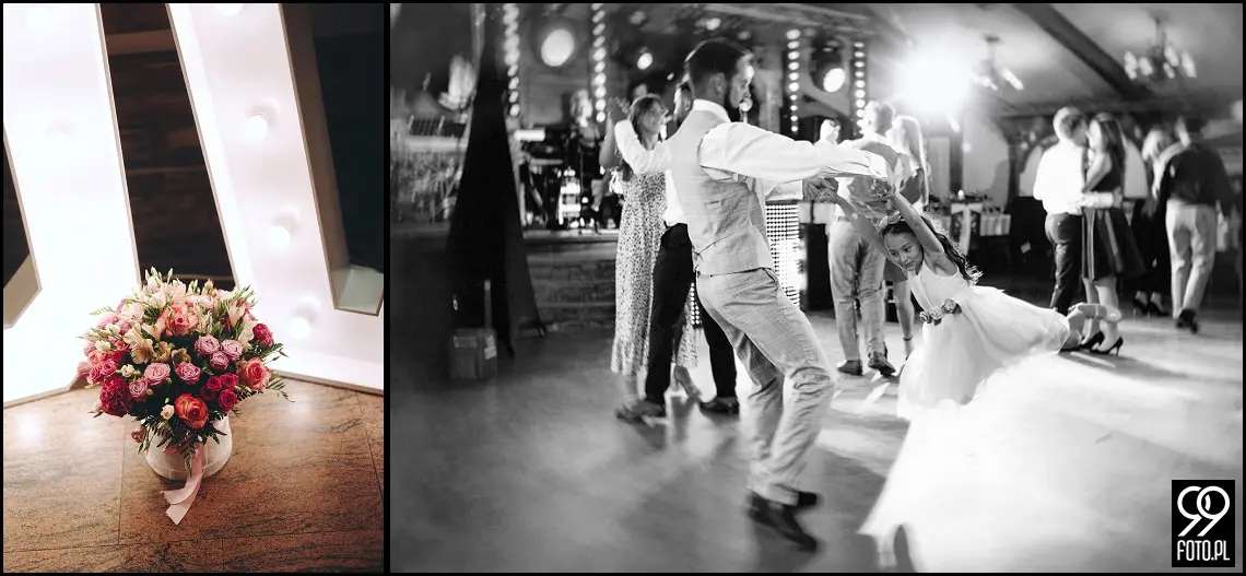 fotograf na wesele Rabka Zdrój, kościół św. Marii Magdaleny w Rabce, sala weselna Kabanos w Spytkowicach