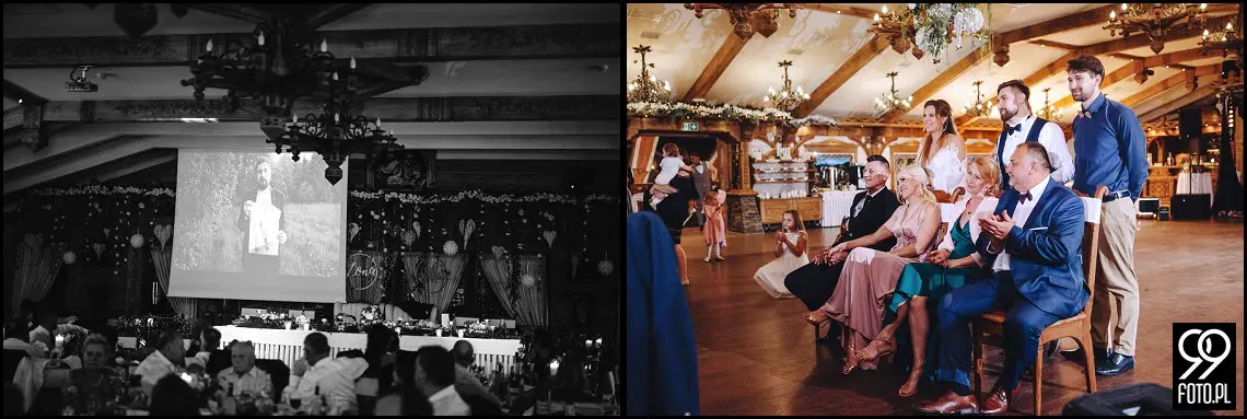 fotograf na wesele Rabka Zdrój, kościół św. Marii Magdaleny w Rabce, sala weselna Kabanos w Spytkowicach