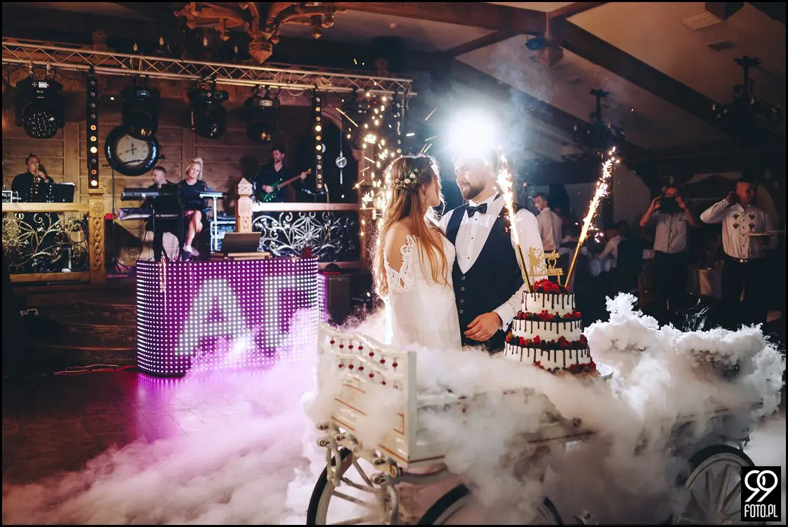 fotograf na wesele Rabka Zdrój, kościół św. Marii Magdaleny w Rabce, sala weselna Kabanos w Spytkowicach