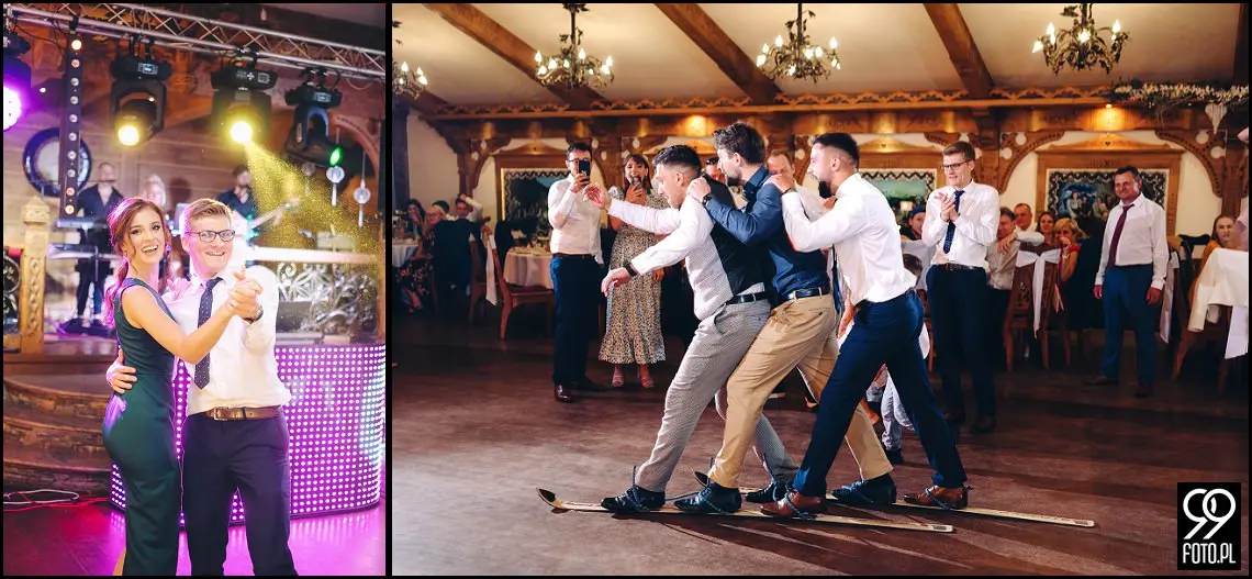 fotograf na wesele Rabka Zdrój, kościół św. Marii Magdaleny w Rabce, sala weselna Kabanos w Spytkowicach