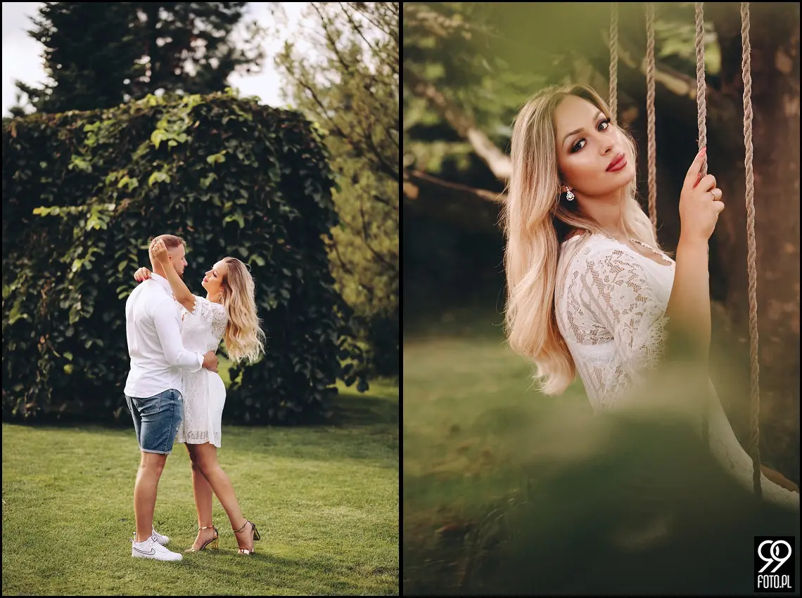 sesja narzeczeńska w Brzoskwinia Ogród, wesele w plenerze, ślubna sesja zdjęciowa jesienią