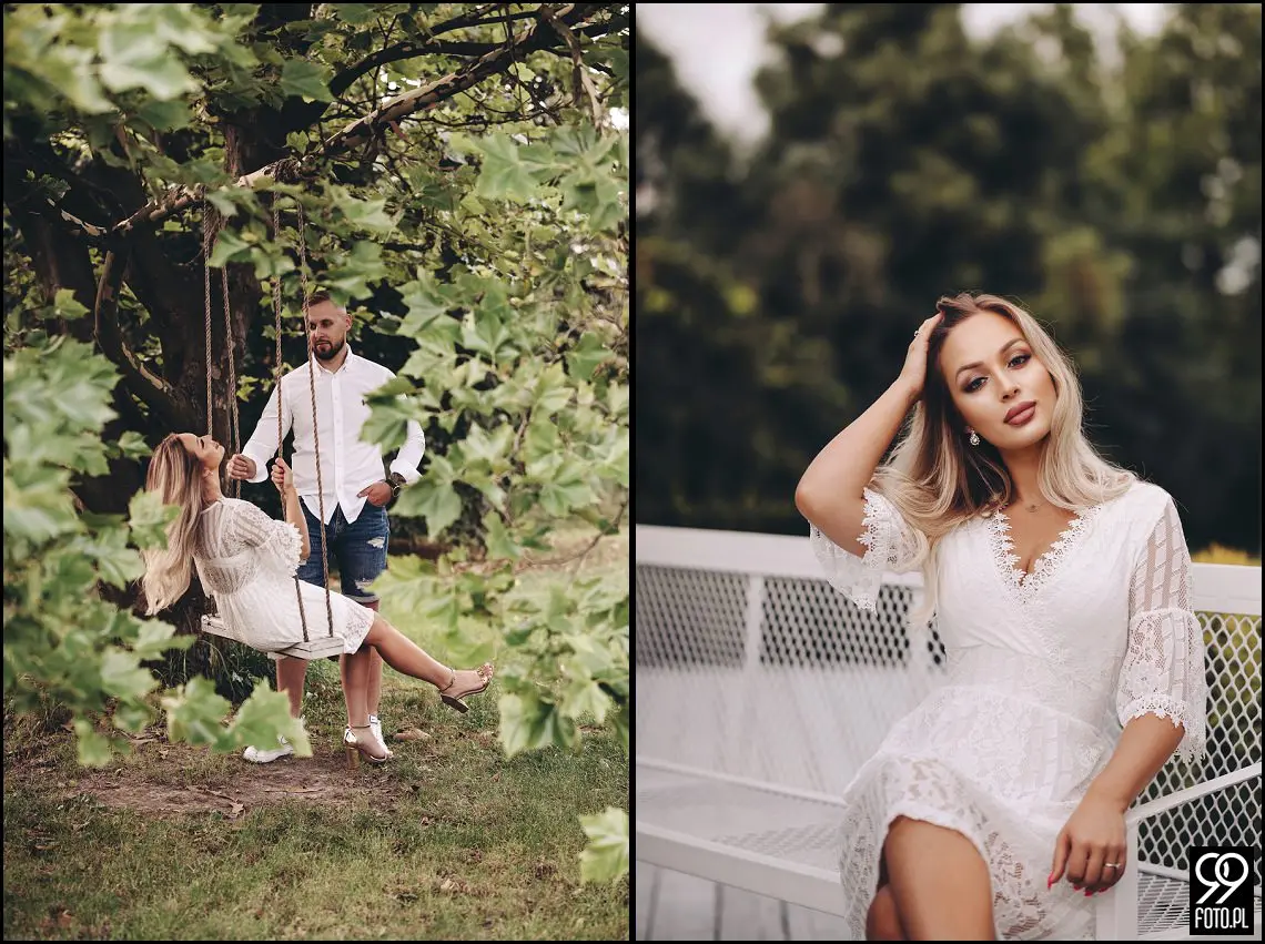 sesja narzeczeńska w Brzoskwinia Ogród, wesele w plenerze, ślubna sesja zdjęciowa jesienią