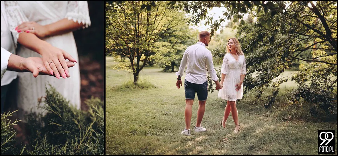 sesja narzeczeńska w Brzoskwinia Ogród, wesele w plenerze, ślubna sesja zdjęciowa jesienią
