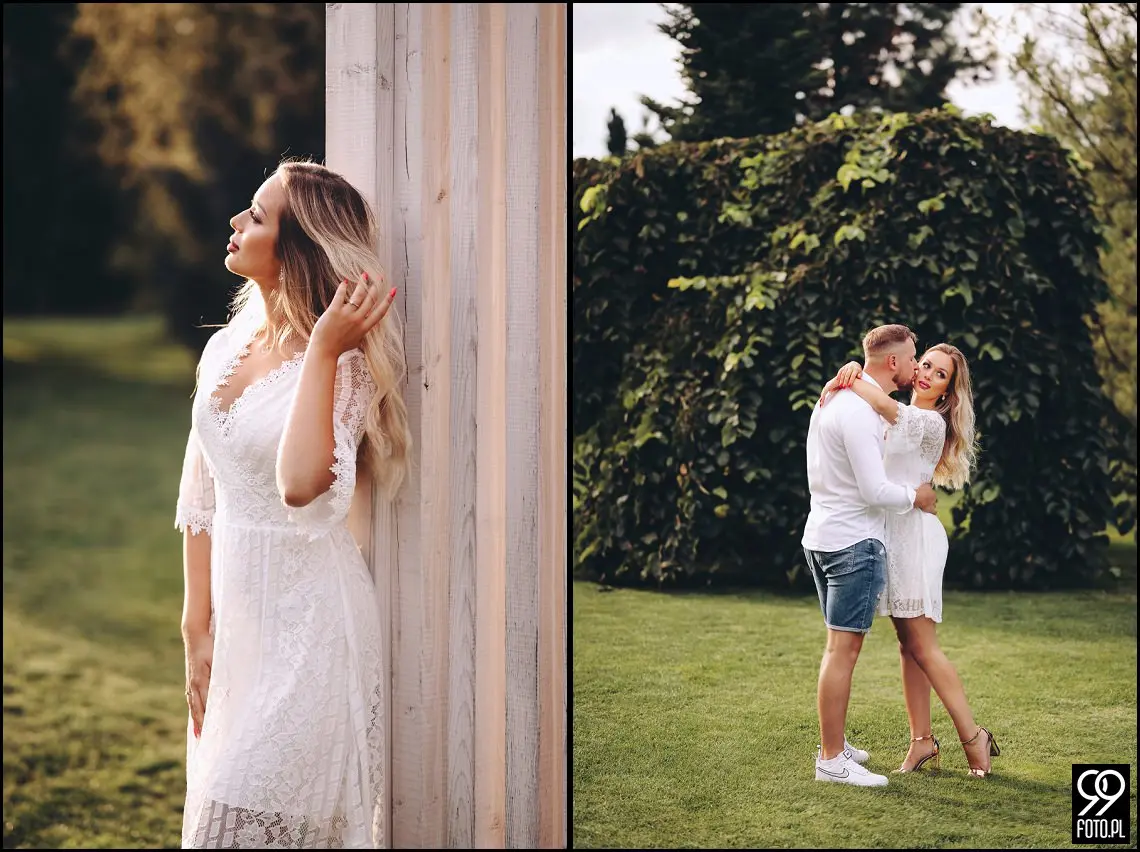 sesja narzeczeńska w Brzoskwinia Ogród, wesele w plenerze, ślubna sesja zdjęciowa jesienią