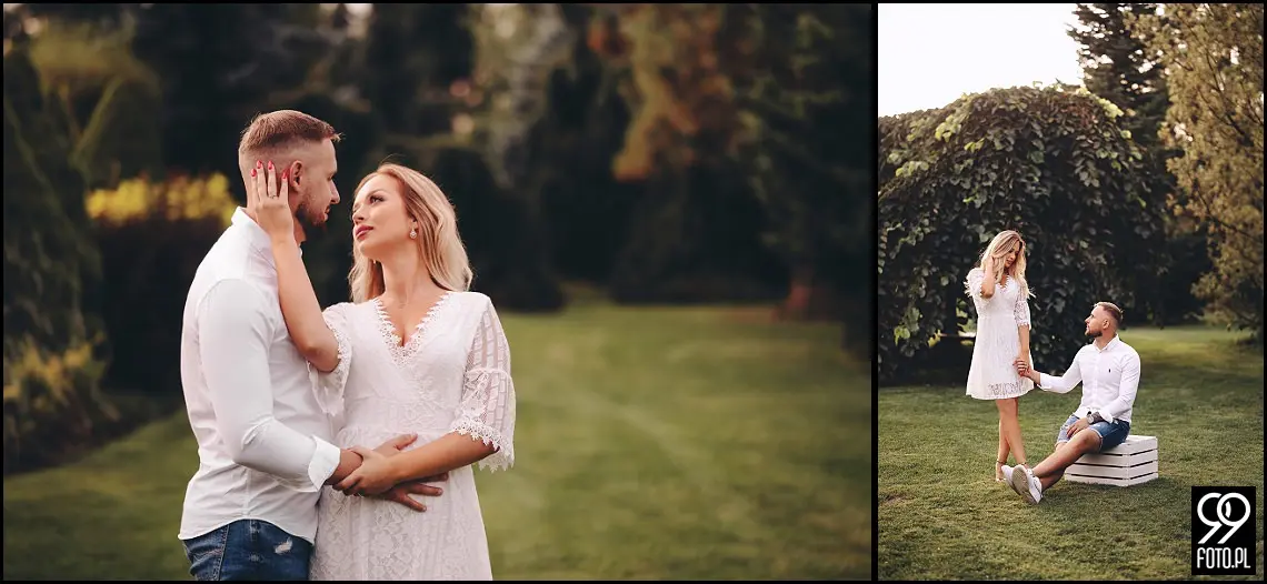 sesja narzeczeńska w Brzoskwinia Ogród, wesele w plenerze, ślubna sesja zdjęciowa jesienią